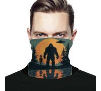 Uomo Donna Bandana Tramonto nel Bosco di Alieni E Bigfoot Decorazione Facciale Multiuso Fascia per Capelli Elastico Scaldacollo per Escursionismo Sports Arrampicata