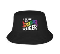 Uomo Donna Bucket Hat Let Me Be Perfectly Queer Cappello da Sole Classico Cappelli A Secchiello Pieghevole Cappelli Estivo per All'Aperto Ciclismo Escursionismo