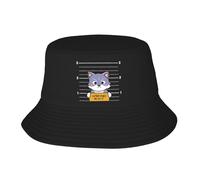 Uomo Donna Cappelli Estivo Funny Cat Catnip Made Me Do It Cappelli A Secchiello Classico Cappello da Sole Protezione UV Bucket Hat per Pesca Trekking All'Aperto