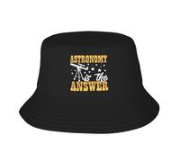 Uomo Donna Cappello da Pescatore Astronomy Is The Answer Cappello da Sole Classico Cappelli A Secchiello Protezione UV Bucket Hat per Ciclismo Caccia Escursionismo