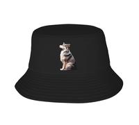 Uomo Donna Cappello da Pescatore Australian Shepherd Dogs Sitting On Top Cappelli A Secchiello Traspirante Bucket Hat Leggero Cappello da Sole per Caccia Spiaggia Escursionismo