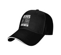 Uomo Donna Cappello Trucker Jesus Faith Cross Is The Answer Snapback cap Regolabile Cappellino da Baseball Moda Berretto da Baseball per Estivo Tennis Sport