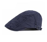 Uomo Donna Floreale Ricamato Baker Coppola Cappello Piatto Basco Cabbie Rétro