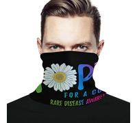 Uomo Donna Ghetta da Collo Fiore per La Consapevolezza delle Malattie Rare Sciarpa al Collo Multifunzione Headwrap Elastico Scaldacollo per Yoga Escursionismo Motocicletta