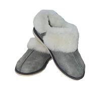 Uomo Donna Originale Pecora Stivali Pantofole Mano Fatto Naturale Pelo All Sizes