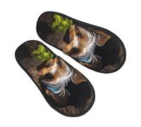 Uomo Donna Pantofole A Little Yorkshire Terrier Pantofole Chiuse Universale Ciabatte Invernali Da Interno Adulto Peluche Pantofola Scarpe Per Bagni Ufficio Viaggi L