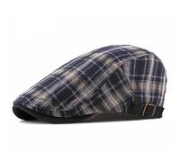 Uomo Donna Piatto Basco Cappello a Righe Plaid Coppola Edera Regolabile Vintage