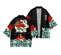 Uomo Donna Rétro Kimono Yukata Top + Pantaloni Suit Stile Giapponese Crane