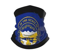 Uomo Donna Scaldacollo Bandiera del Nebraska Ghetta da Collo Multifunzione Passamontagna Elastico Bandana per Ciclismo Escursionismo Sports