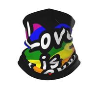 Uomo Donna Scaldacollo L'Amore per L'Orgoglio LGBT È Amore Ghetta da Collo Elastico Bandana Durevole Sciarpa A Tubo per Campeggio Arrampicata Yoga