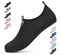 Uomo Donna Scarpe da Scoglio Water Shoes Scarpette per Scogli Scarpe Mare Antiscivolo Scarpe Spiaggia Traspirante Scarpe Acquatiche per Sport Acquatici Parco Acquatico.Nero,40 EU