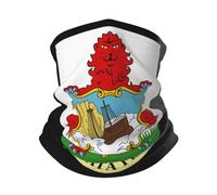 Uomo Donna Sciarpa A Tubo Emblema Nazionale delle Bermuda Decorazione Facciale Elastico Ghetta da Collo Durevole Bandana per Motocicletta Pesca Campeggio