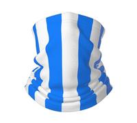 Uomo Donna Sciarpa al Collo Linee Bianche Blu Passamontagna Multifunzione Fascia per Capelli Durevole Scaldacollo per Motocicletta Pesca Campeggio