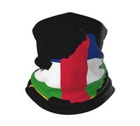 Uomo Donna Sciarpa al Collo Mappa della Bandiera Dell'Africa Centrale Fascia per Capelli Elastico Passamontagna Traspirante Scaldacollo per Ciclismo Campeggio Escursionismo