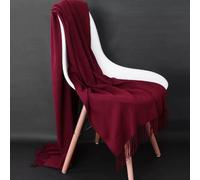 Uomo Donna Simil Cashmere Sciarpa Caldo Scialle Mantella Copricapo Rettangolare