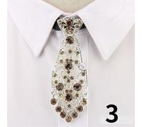 Uomo Donna Strass Cravatta Cristallo Matrimonio Festa Club Accessorio Chic
