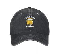 Uomo Donna They See Me Rollin Bus Stampato Berretto da Baseball Trucker Regolabile Cappello da papà Cappellino da Baseball Snapback