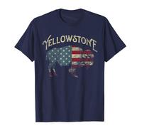 Uomo Donna Unisex Yellowstone National Park Buffalo T Shirt