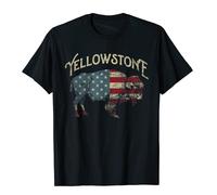 Uomo Donna Unisex Yellowstone National Park Buffalo T Shirt