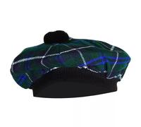 Uomo Douglas Blu Tam O' Shanter Cappello Cofano Basco Balmorals Tartan Tammy