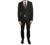 Uomo Dressmann Abito Tela Nero Slim Fit Foderato EU50R UK / US40R W33 L32 D11