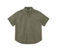 Uomo Due Pezzi Risvolto Monopetto Manica Corta Camicie Dritto Gamba Larga Pantaloni Maschili, Solo En8 Top, L