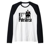 Uomo El Patriarca - Divertente Design per Nonni messicani Maglia con Maniche Raglan