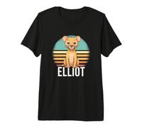 Uomo Elliot - Nome Ragazzo Simpatico con Leone Carino Maglietta Premium
