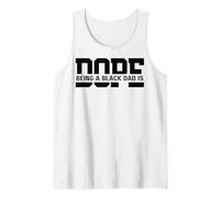 Uomo Essere Un papà Nero è drogato Festa del papà Divertente Fresco papà Padre Canotta