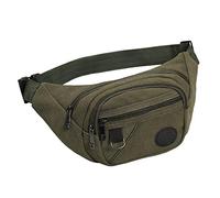 Uomo Fashion Belt Chaos Outdoor Bag Fanny Packs Multifunzione Borsa Cosmetica per le Donne per Mano Colori Neon (Army Green, One Size)