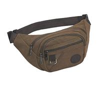 Uomo Fashion Belt Chaos Outdoor Bag Fanny Packs Multifunzione Borsa Cosmetica per le Donne per Mano Colori Neon (Coffee, One Size)