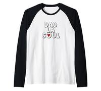 Uomo Fathers Day Dad La Soul Hip Hop Music Lover Maglia con Maniche Raglan