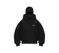 Uomo Felpe con Cappuccio Balaclava Cappello da Passamontagna con Cerniera Zip Hoodie Primavera Giacca Manica Lunga Pullover Casual Antivento Sweatshirt