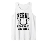 Uomo Football Brother Feral Football Big Little Bro Greatest Fan Canotta