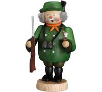 Uomo fumante Cacciatore, 19 cm di altezza, originale Monti Meta.. SV 12653 nuovo