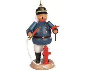 Uomo fumante vigile di fuoco istorico, 25 cm di altezza, originale monti Meta...