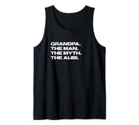 Uomo Fun Grandpa - The Man, The Myth, The Alibi Canotta