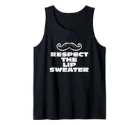 Uomo Fun Respect The Lip Sweater Moustache Mustache Joke Canotta