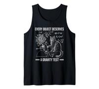 Uomo Funny Cat Physics Humor Design What Cats Really Think Canotta