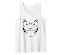 Uomo Funny Grin Face Design. Show Your Playful Side Canotta