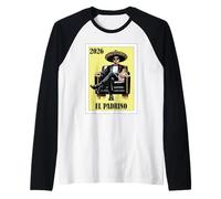 Uomo Funny Mexican Baptism Padrino Proposal 2026 - El Padrino Maglia con Maniche Raglan