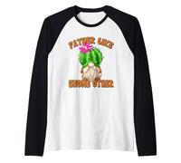 Uomo Funny Succulent GNOME Graphic for Men Grandpa Cactus Dad Maglia con Maniche Raglan