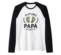Uomo Futuro papà 2027 Bebè in Arrivo Maglia con Maniche Raglan