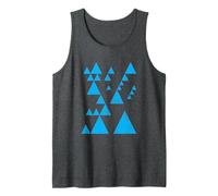Uomo Geometric Triangle Shapes Abstract Geometry Art Distressed Canotta