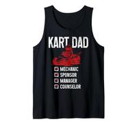 Uomo Go Kart Dad Funny Go Kart Racing Racer Canotta