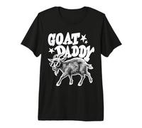Uomo Goat Daddy Funny Farm Animal Dad Humor Maglietta Premium