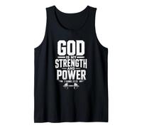 Uomo God is My Strength & Power - 2 Samuel 22:33 Men’s Christian Canotta