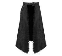 Uomo Gotico Gonna Steampunk Nappa Floreale Punk Renaissance Asimmetrico Moda New