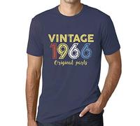 Uomo Grafico Design Maglietta T-Shirt Vintage 1966 Regalo 56 Anni Idee per Il 56° Compleanno Tee T-Shirt Denim