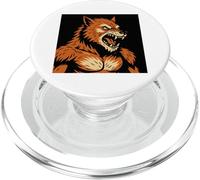 Uomo Grafico Lupo Mannaro PopSockets PopGrip per MagSafe